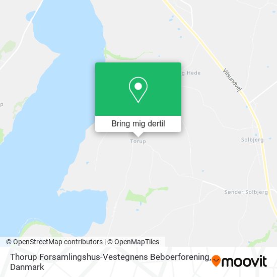Thorup Forsamlingshus-Vestegnens Beboerforening kort