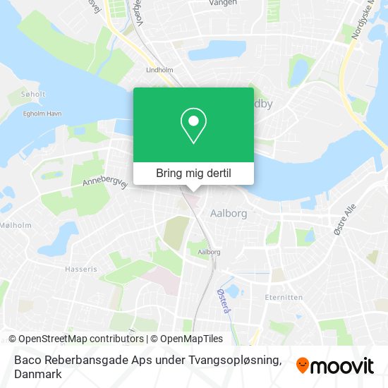 Baco Reberbansgade Aps under Tvangsopløsning kort