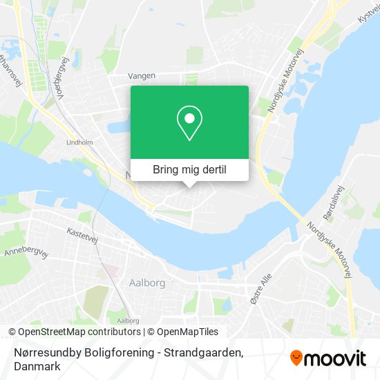 Nørresundby Boligforening - Strandgaarden kort