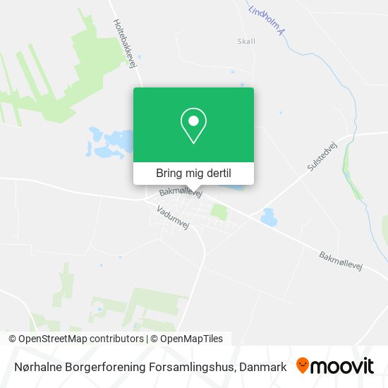 Nørhalne Borgerforening Forsamlingshus kort