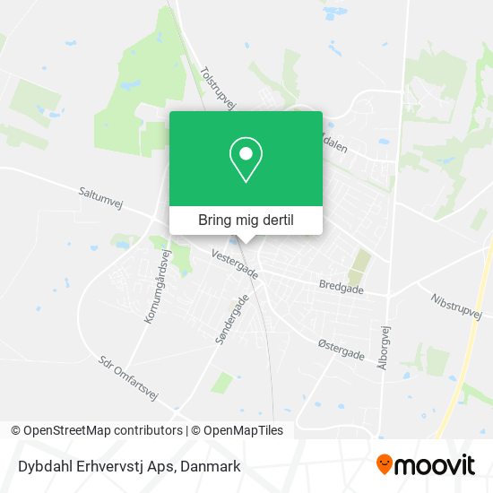 Dybdahl Erhvervstj Aps kort
