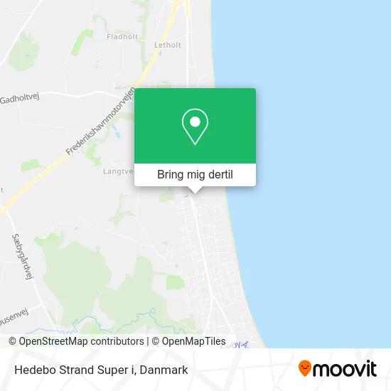 Hedebo Strand Super i kort