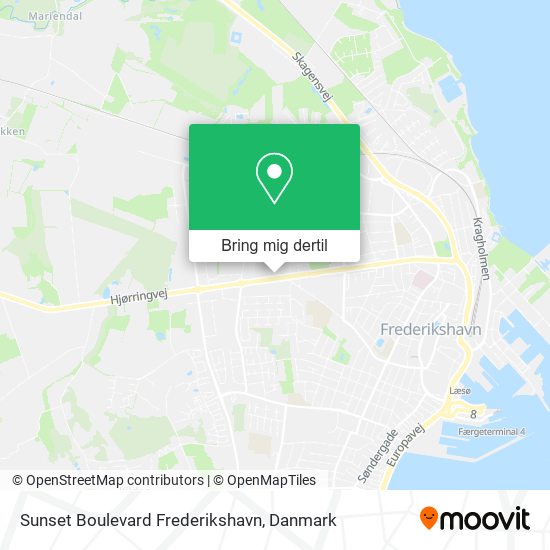 Sunset Boulevard Frederikshavn kort