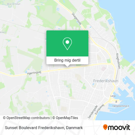 Sunset Boulevard Frederikshavn kort