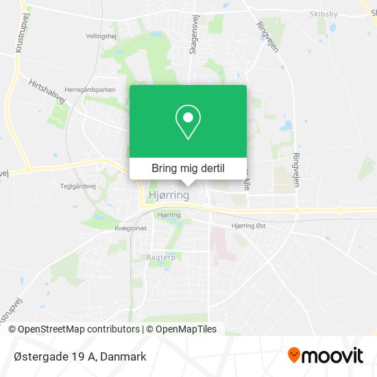Østergade 19 A kort