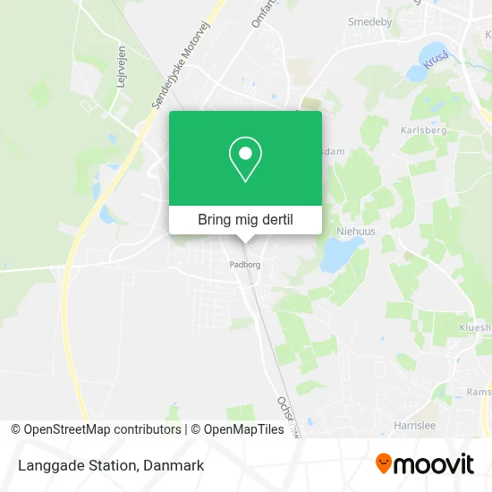 Langgade Station kort