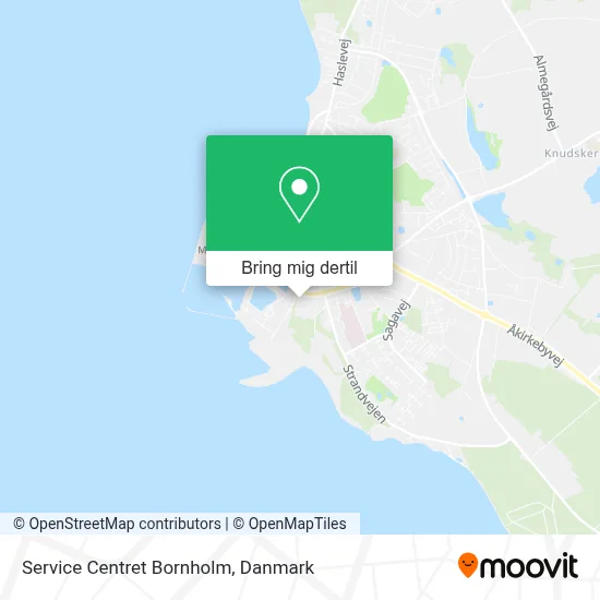 Service Centret Bornholm kort