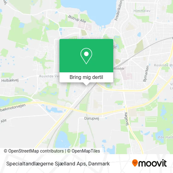 Specialtandlægerne Sjælland Aps kort