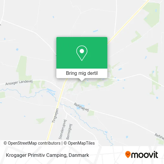 Krogager Primitiv Camping kort