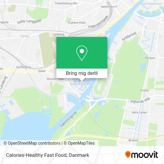 Calories-Healthy Fast Food kort