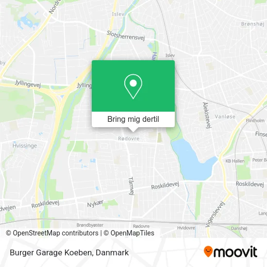Burger Garage Koeben kort