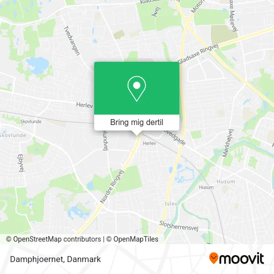 Damphjoernet kort