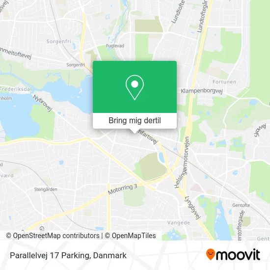 Parallelvej 17 Parking kort