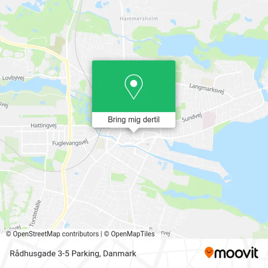 Rådhusgade 3-5 Parking kort