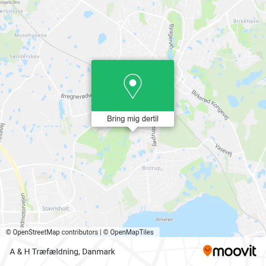 A & H Træfældning kort