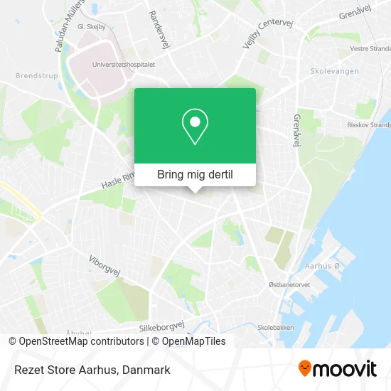 Rezet Store Aarhus kort