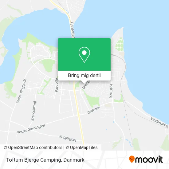 Toftum Bjerge Camping kort