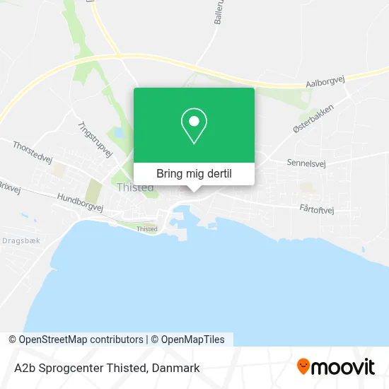 A2b Sprogcenter Thisted kort