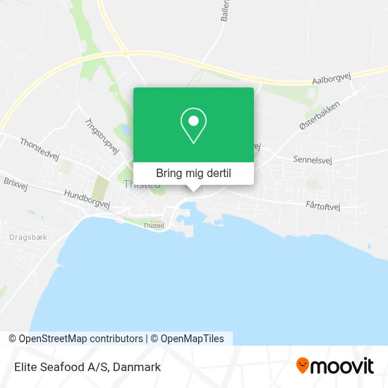 Elite Seafood A/S kort