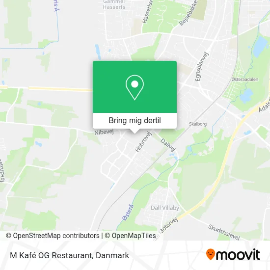 M Kafé OG Restaurant kort