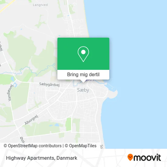 Highway Apartments kort