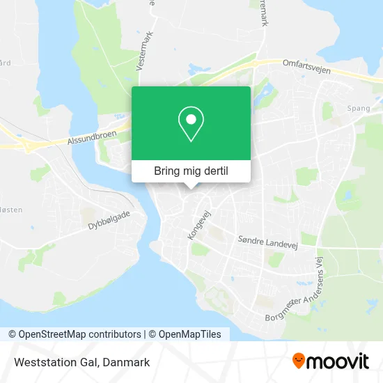 Weststation Gal kort