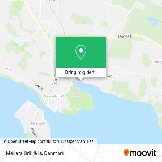 Møllers Grill & Is kort