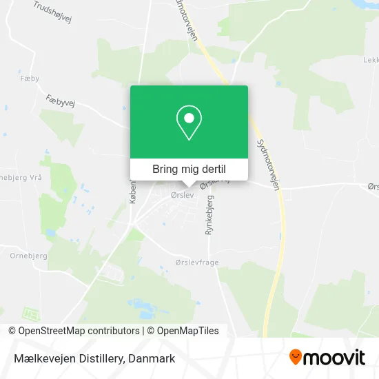 Mælkevejen Distillery kort