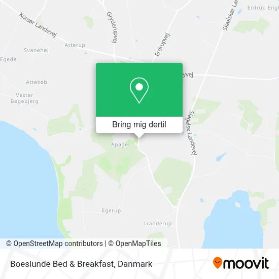 Boeslunde Bed & Breakfast kort