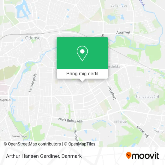 Arthur Hansen Gardiner kort