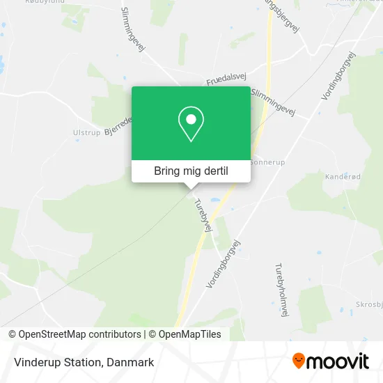 Vinderup Station kort