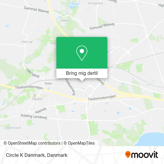 Circle K Danmark kort