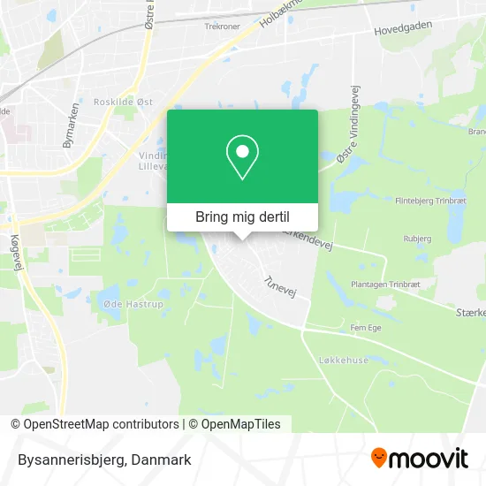 Bysannerisbjerg kort