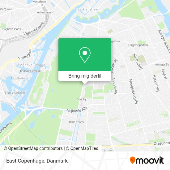 East Copenhage kort
