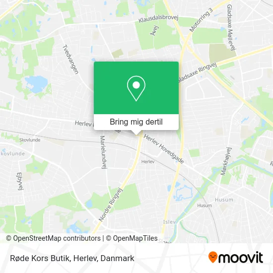 Røde Kors Butik, Herlev kort