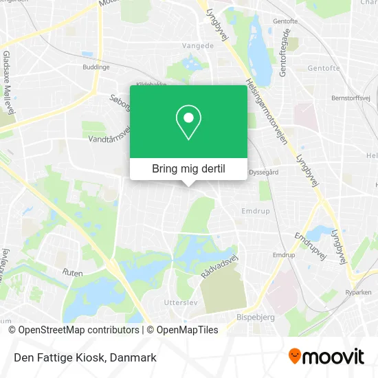 Den Fattige Kiosk kort
