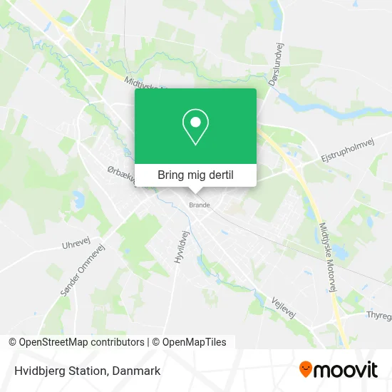 Hvidbjerg Station kort