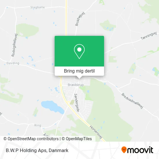 B.W.P Holding Aps kort