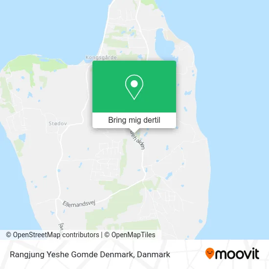 Rangjung Yeshe Gomde Denmark kort