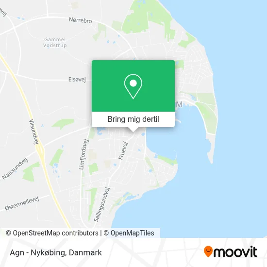 Agn - Nykøbing kort