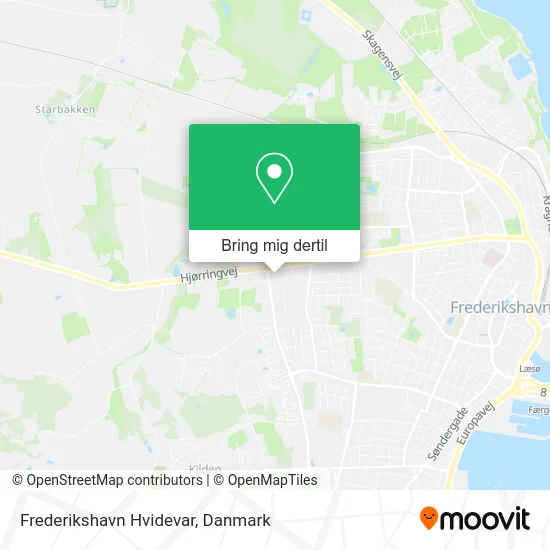 Frederikshavn Hvidevar kort