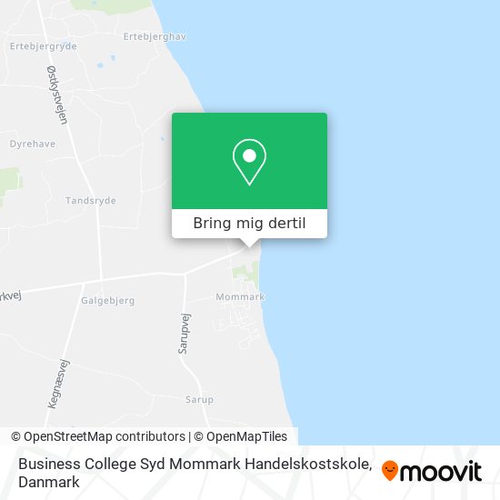 Business College Syd Mommark Handelskostskole kort