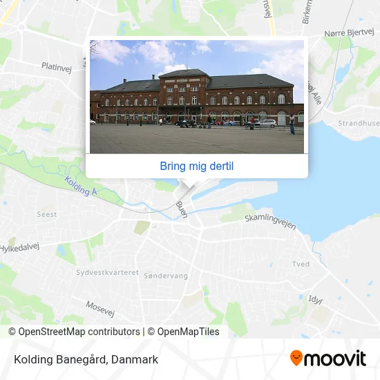 Kolding Banegård kort