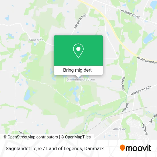 Sagnlandet Lejre / Land of Legends kort