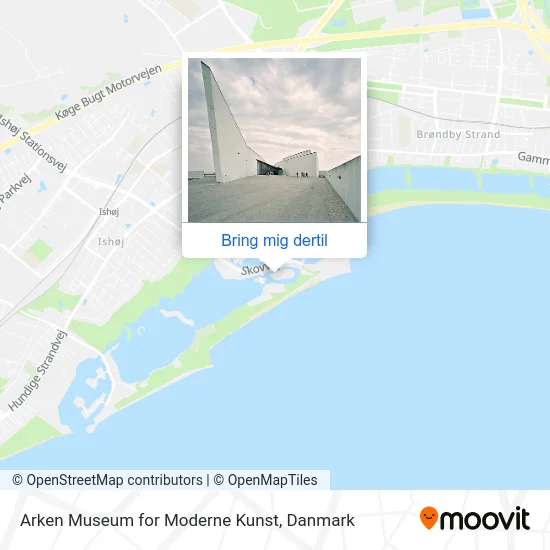 Arken Museum for Moderne Kunst kort