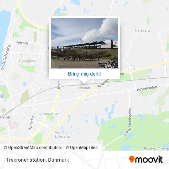 Trekroner station kort