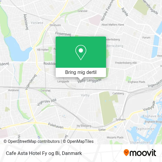 Cafe Asta Hotel Fy og Bi kort