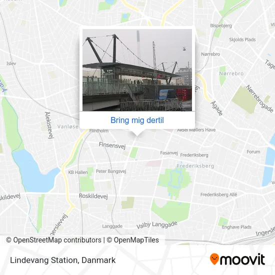 Lindevang Station kort