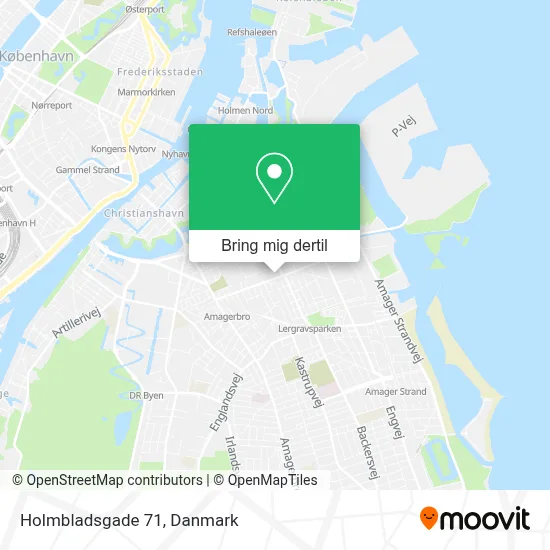 Holmbladsgade 71 kort