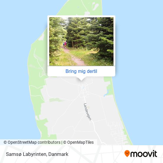 Samsø Labyrinten kort